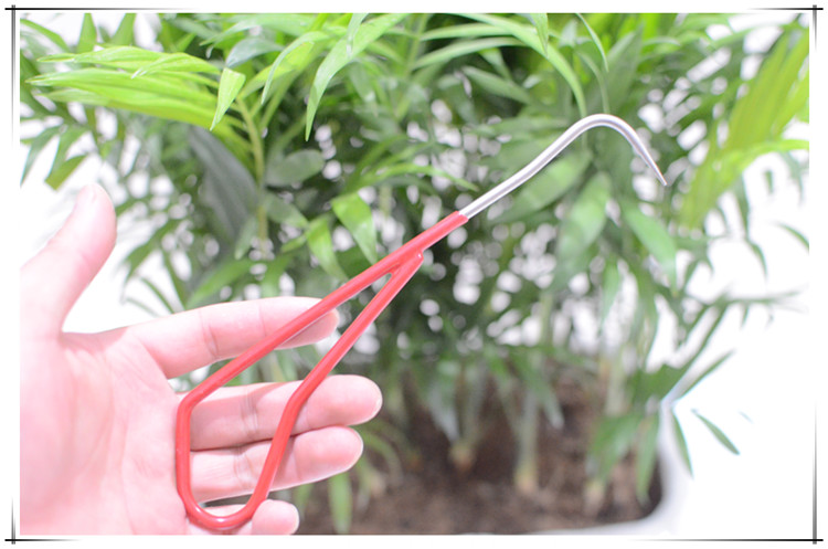 Đơn răng kép chậu dao móc gốc thép không gỉ bonsai công cụ thay đổi lưu vực gốc vườn cung cấp chủ cửa hàng chậu trồng rau