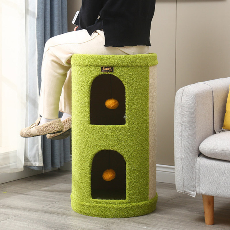 Net red tree hole cat litter cat climbing frame cat litter one cat villa four seasons universal warm multi-layer cat litter cat scratching board