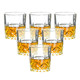 Whiskey glass foreign wine glass glass beer glass net red household liquor set classical diamond red wine wine set