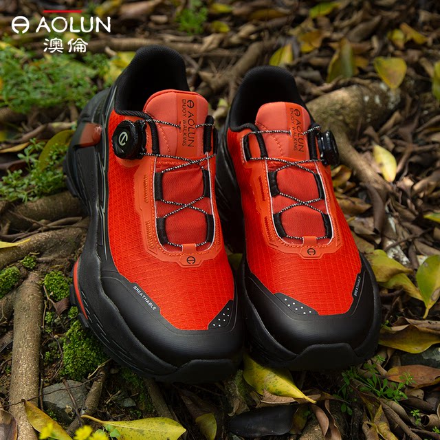 Aolun 2024 spring new hiking shoes men's travel running waterproof breathable cross-country hiking shoes outdoor sports shoes