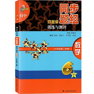 初中四星级同步题组训练与测评 数学 6年级下册/六年级第二学期 上海科技教育出版社 上海版教材配套教辅小升初 初中教辅