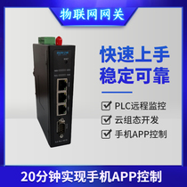 Internet of Things Industrial 4G smart gateway PLC remote monitoring machine alarm fault SMS WeChat push module