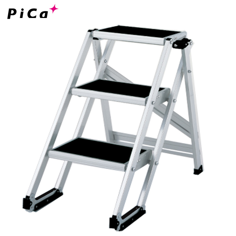 Japan PICA aluminum alloy belt pulley ladder mobile workbench CLS-3A 4A step pedal ladder folding ladder