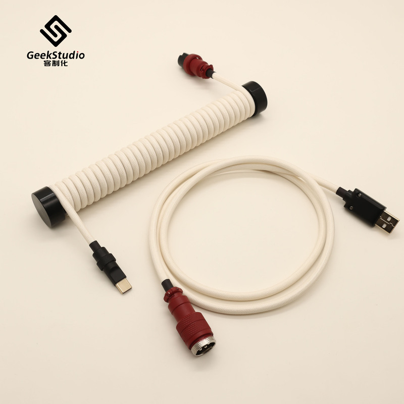 Gs Customized Aviation Plug-In Cable 8K Magnetic Shaft Mechanical Keyboard Data Cable Spiral Cable Usb-Typec Braided Cable Gs Customized Aviation Plug-In Cable 8K Magnetic Shaft Mechanical Keyboard Data Cable Spiral Cable Usb-Typec Braided Cable
