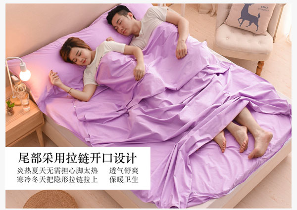 Bông du lịch qua túi ngủ bẩn bông xách tay khách sạn khách sạn du lịch ngoài trời người lớn đôi vệ sinh đơn túi ngủ 2 người