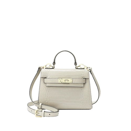 Белая сумка через плечо, модная сумка для телефона, небольшая сумка, из натуральной кожи, крокодиловый принт