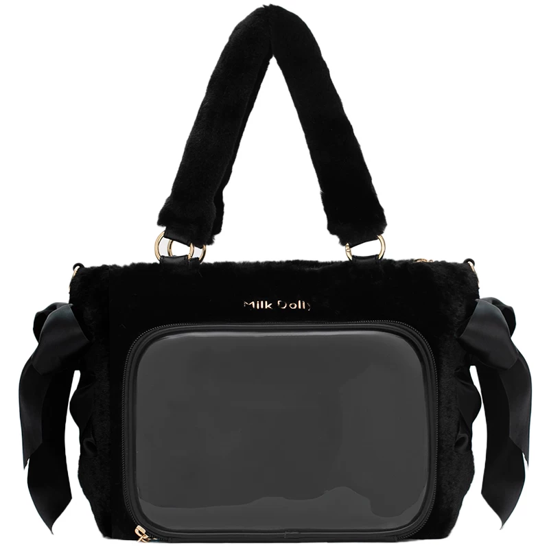 Оригинальная викторианская плюшевая сумка через плечо Crossbody две -dimensional студент шелковая лента боль