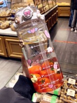 Japan GP with Scale Sports Bottle Female Capacity Portable Plastic Cup Anti-fall Student Cup