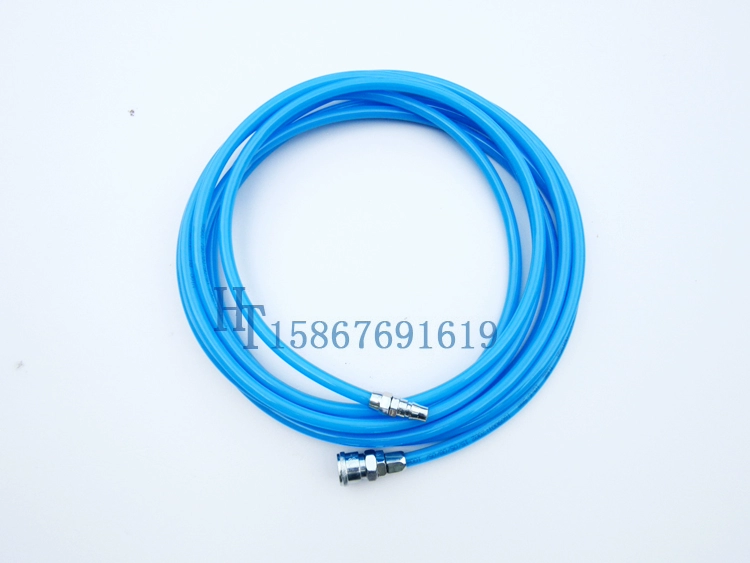 Haotian 5 * 8MM nhập khẩu vật liệu khí nén dụng cụ phun súng ống vòi máy nén khí bộ phận máy bơm khí PU khớp ống khí