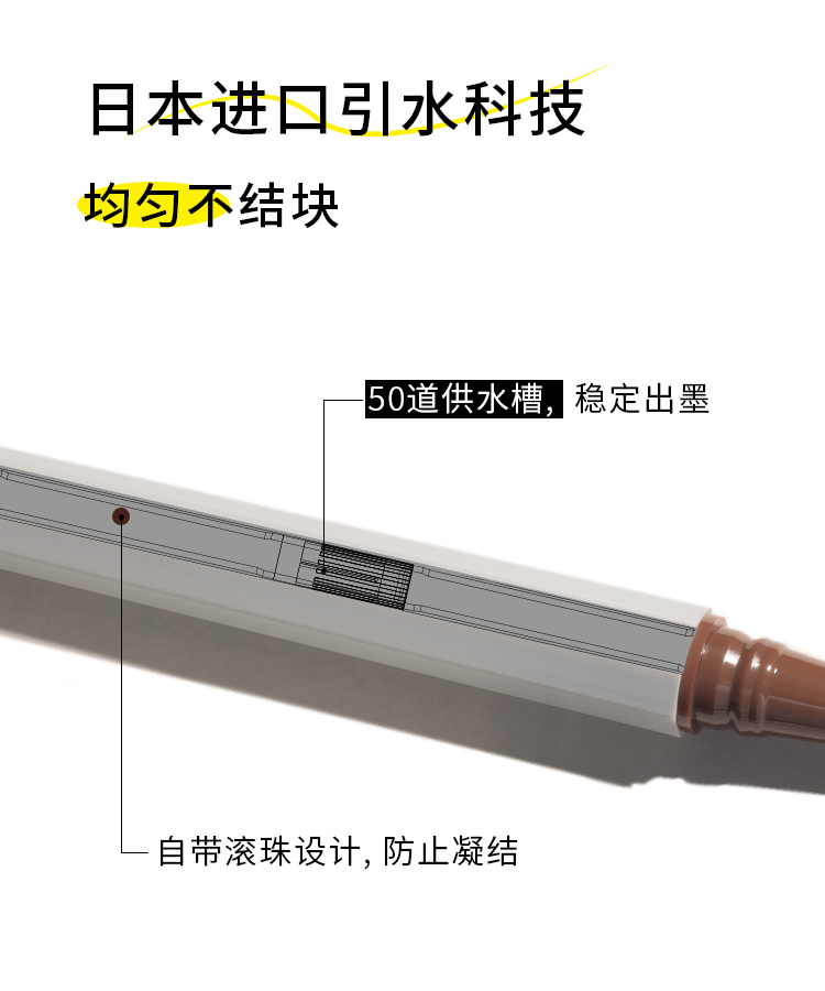 FNP Bút kẻ mắt không thấm nước không blozy, người mới mới bắt đầu chống mồ hôi, bút chì kẻ mắt không khử màu lâu dài chính thức chính thức kẻ mắt hàn quốc