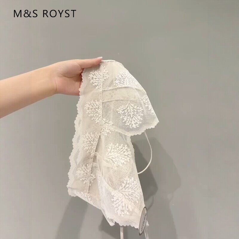 Victorian Style Beautiful Back Strap Bra for Women 2026 New Rabbit Ear Cup Thin Breathable Seamless Lace Bra