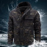 Демисезонный утепленный комбинезон, износостойкий камуфляжный пуховик, водонепроницаемая куртка