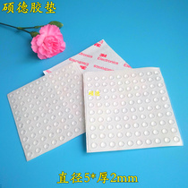 Hot selling factory direct sales 5X2MM hemispherical 3M adhesive high quality transparent glass glue non-slip collision small foot pad 1