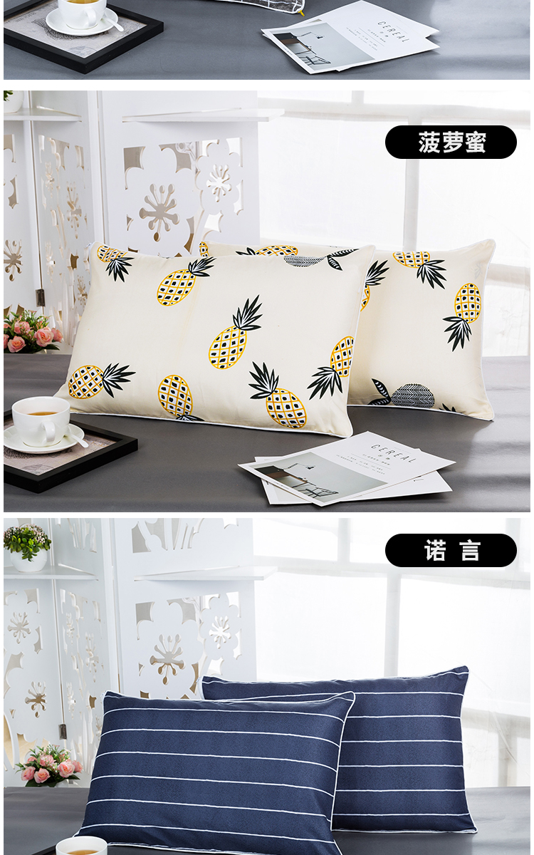 Gối sinh viên đơn gối cổ gối gối lô hội cotton có lõi gối đặt nhà người lớn đơn giản gối ôm