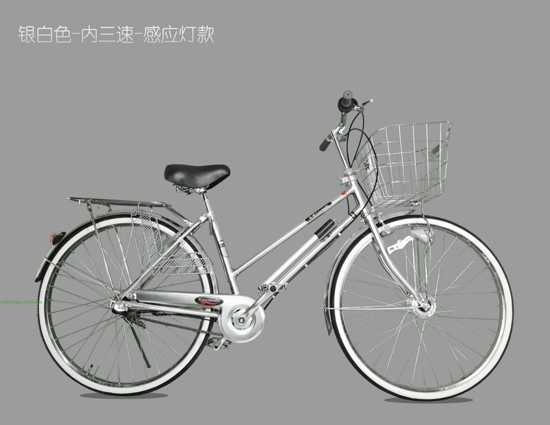 Brand New Kawasaki Brand Exported to Japan Bicycle with Internal Gear Shifting, Internal Three-Speed 24-26-27 Dual-Angle Sensor Light, Motorcycle Electric Light