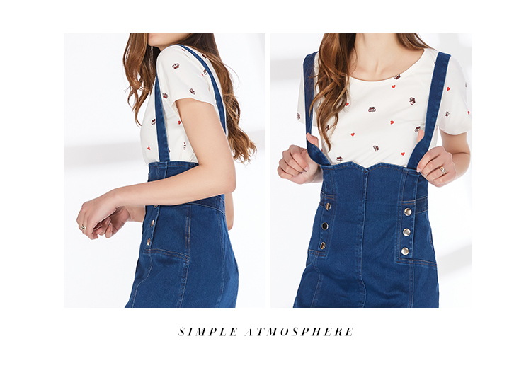 Jane Duo Women Summer New Sling Váy denim Slim Slim Sling Eo cao B62132 - Váy chân váy kẻ caro dài