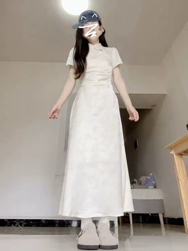 Платье, летнее ципао, китайский стиль, 2025 года