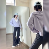 Весенняя куртка, спортивная сиреневая толстовка, подходит для подростков, городской стиль, 2025 года