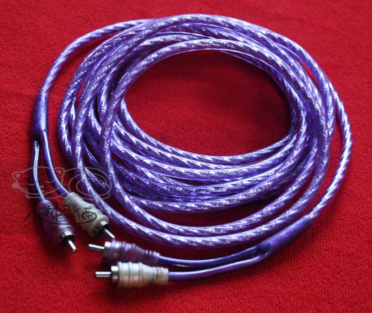 The US uses this voodoo RCA lotus head signal wire vehicular line vehicle for home 5 m acoustic connection lines