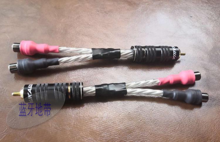 High-end audio one centimeter two female RCA lotus head one minute two 1 centimeter 2 female conversion line