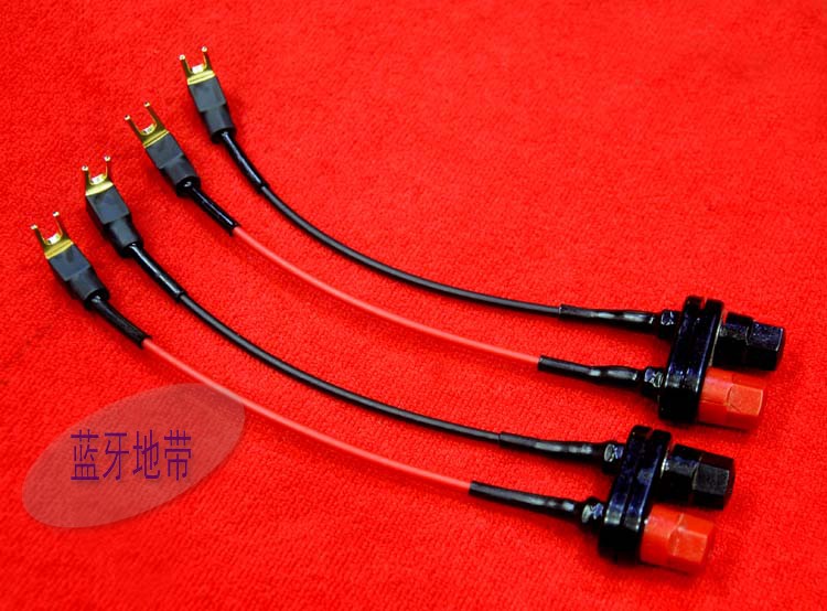 Antique old Marantz MARANTZ and other old power amplifier seat transfer narrow Y plug turn banana head audio conversion plug