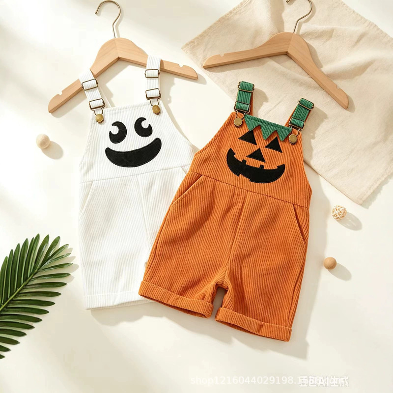 Yer's New Cross-Border Pumpkin Ghost Face Overalls, Outdoor Festival Style, Supports One-Piece Dropshipping Yer's New Cross-Border Pumpkin Ghost Face Overalls, Outdoor Festival Style, Supports One-Piece Dropshipping
