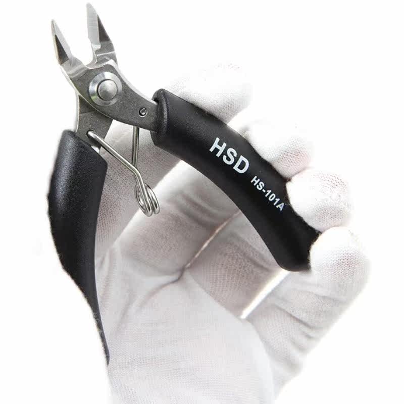 Taiwan Haosuda stainless steel oblique mouth pliers electronic foot precision instrument circuit board oblique mouth partial mouth pliers wire cutting pliers