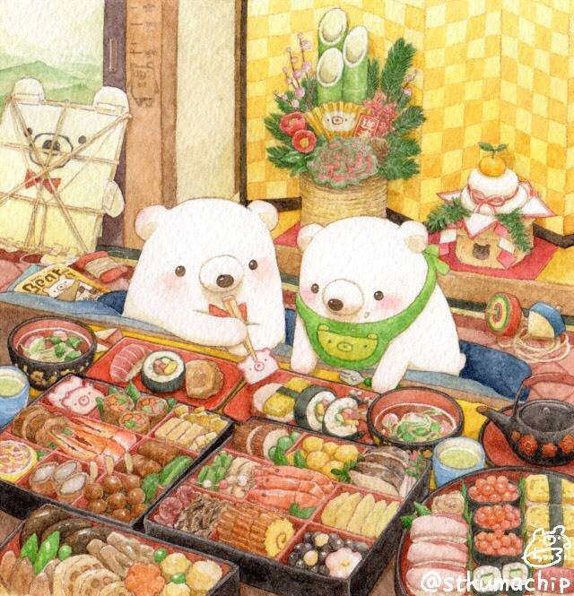 Cross Stitch Pattern Grand Full Drawings XSD Redrawing Saga Source Files 21 Cute Bear Series Sushi Shop Little White Bear-Taobao