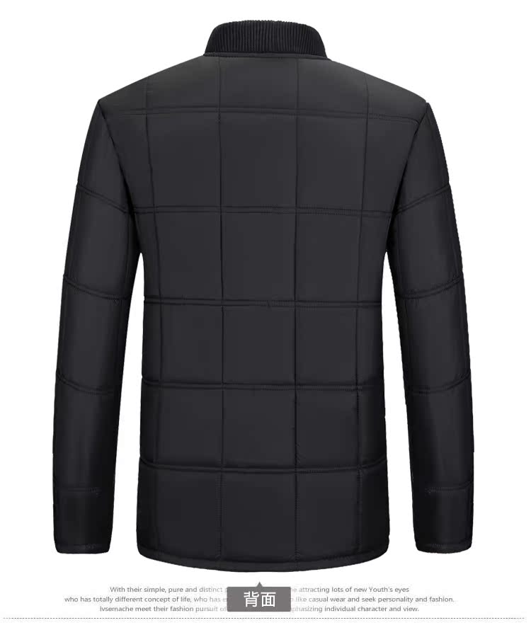 Quần áo cotton nam trung niên và cổ điển áo khoác nam cao cấp