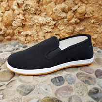 Waterproof cloth shoes Old Beijing cloth shoes Spring and autumn single shoes melaleuca bottom old cloth shoes Black beef tendon bottom