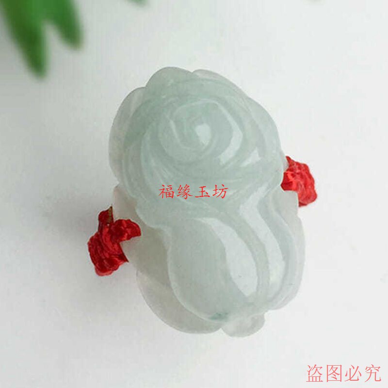 Natural jadeite cabbage ring for men and women