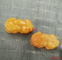 Yunnan Huanglong Jade Pixiu Pendant Topaz Overlord Pixiu Pendant Jade Pendant for Men and Women