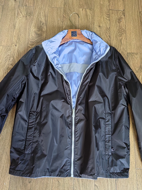 Italian Paul Shark Men's Reversible Jacket for Spring and Autumn, Retail Price 8290 Italian Paul Shark Men's Reversible Jacket for Spring and Autumn, Retail Price 8290