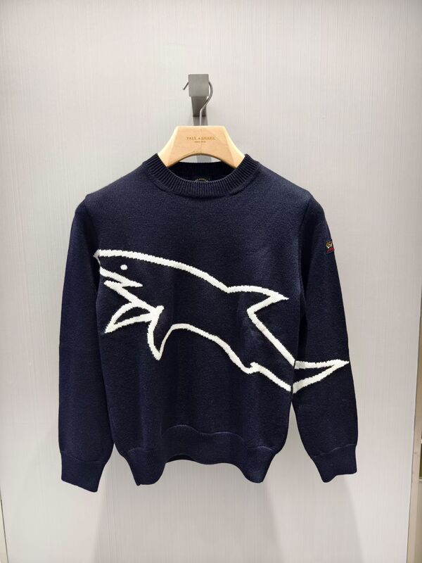 Italian Paul Shark Men's New Spring and Autumn Knitted Sweater