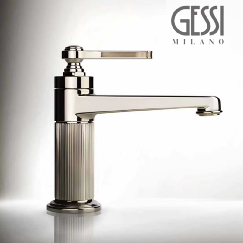 Italian Gessi Basin Faucet, All-Copper Hot and Cold Countertop Basin Faucet, European-Style Retro Splash-Proof Faucet Italian Gessi Basin Faucet, All-Copper Hot and Cold Countertop Basin Faucet, European-Style Retro Splash-Proof Faucet