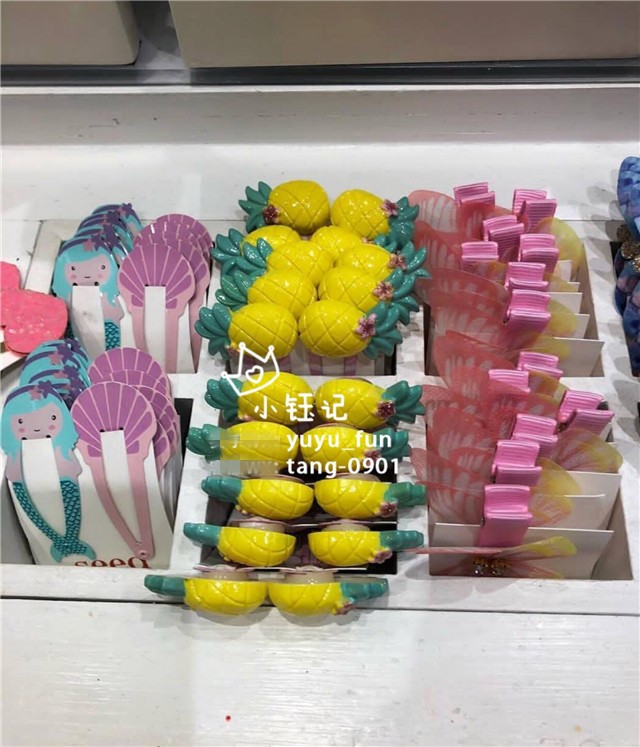 Headdress Infant Australian seed Children's Hairpin Hair Accessories Mermaid Shell Pineapple Fruit Princess Spot