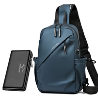 Синяя цепочка с молнией, сумка с петлей на руку