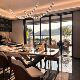 Italian-Style Light Luxury Restaurant Crystal Chandelier, Post-Modern Living Room Minimalist Designer Lighting, High-End Necklace Lamp