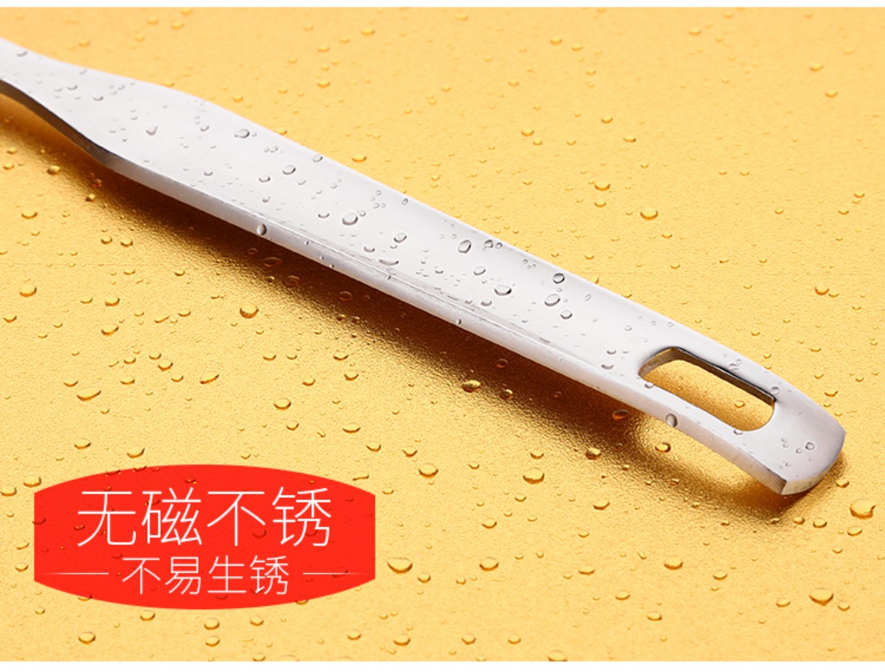 Thép không gỉ dày muỗng súp colander dài xử lý nồi lẩu muỗng lớn vỏ gia đình muỗng cháo muỗng cháo muỗng đồ dùng nhà bếp giá để gia vị