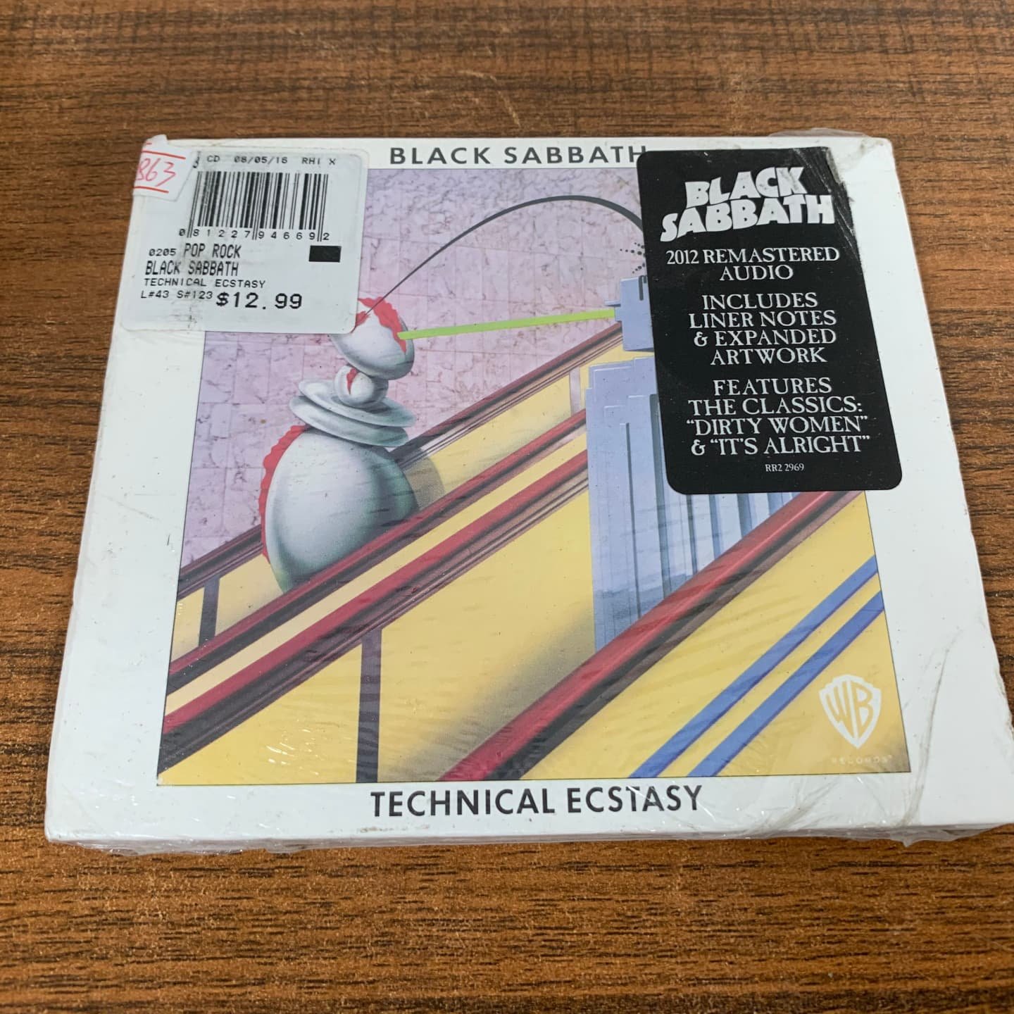 Нераспечатанный Black Sabbath в Европе и Соединенных Штатах Black Sabbath Technical Ecstasy Изображение 1