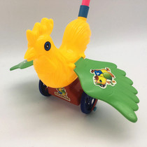 Childrens educational hand push toddler toys Push and pull big rooster stall Temple Fair hot toys supply