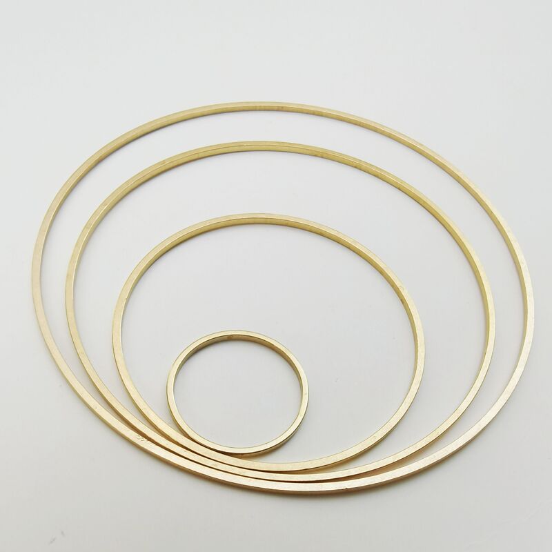 Round Copper Ring Pure Copper Blank Copper Hand-Woven DIY Accessories