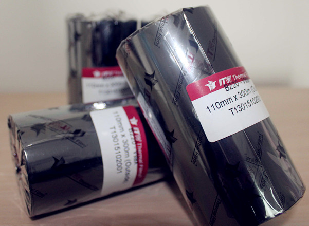 Barcode ribbon Large core enhanced B220 110mm*300m ribbon Printing ribbon Wax-based ribbon