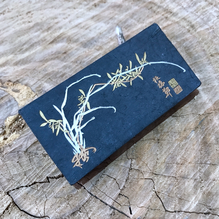 Old Hu Kaiwen emblem ink block ink ingots Old pine Smoke ink Chen Ink painting and calligraphy ink Zheng board Bridge Jinzhu 2 Two
