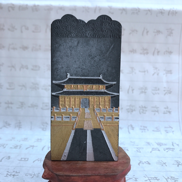 Lao Hu Kaiwen Huimo Chen Mo Gumo Collection Authentic old pine smoke ink sticks ink sticks ink sticks 3 2 two big halls