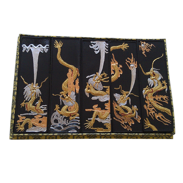 Old Hu Kaiwen Hui ink ink block ink ingot pine smoke ink craft gift decoration Wulong figure 2*5 factory direct sales