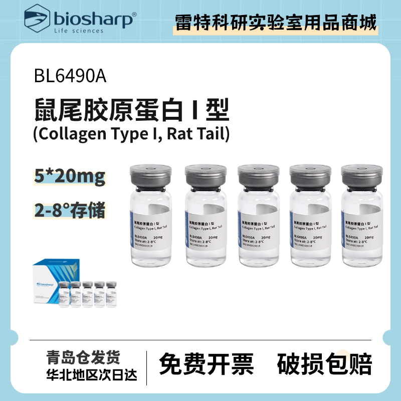 Biosharp White Shark Rat Tail Collagen Type I (Collagen Type I, Rat Tail) Biosharp White Shark Rat Tail Collagen Type I (Collagen Type I, Rat Tail)