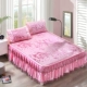 Mùa hè lụa băng mat mat ba mảnh 1,5 mét 1.8m2x2.2 giường phần váy có thể gấp nước để chà máy lạnh mat - Thảm mùa hè giá đệm nước