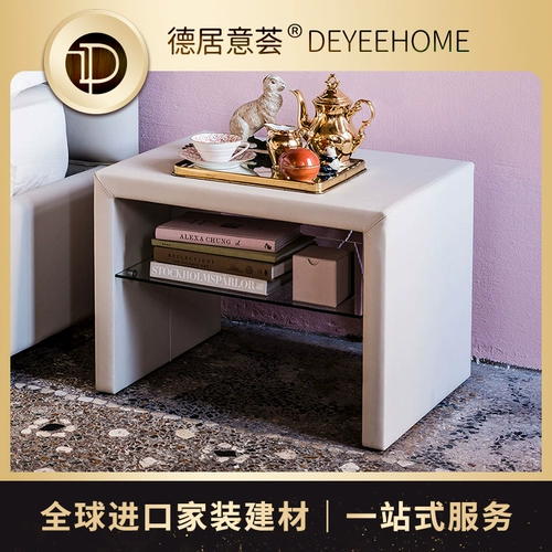 Cattelan italia Dorian современная простая прикроватная тумбочка, кожаный шкаф, импортированный из Италии