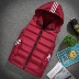 Mùa thu và mùa đông xuống áo vest nam dày cộng với phân bón XL cotton vest vai nam béo và phụ nữ vest áo ba lỗ tập gym nam Áo vest cotton
